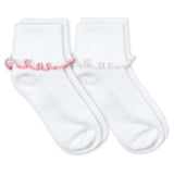 Ripple Edge Smooth Toe Turn Cuff Socks 2 Pair Pack