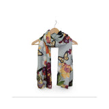 Bold Floral Butterfly Scarf