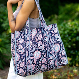 Quilted Tote Midnight