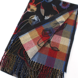 Flower Scarf Black