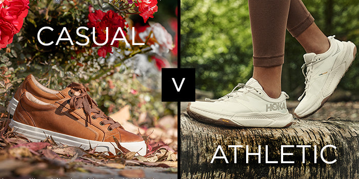 What's the difference between casual and athletic shoes?