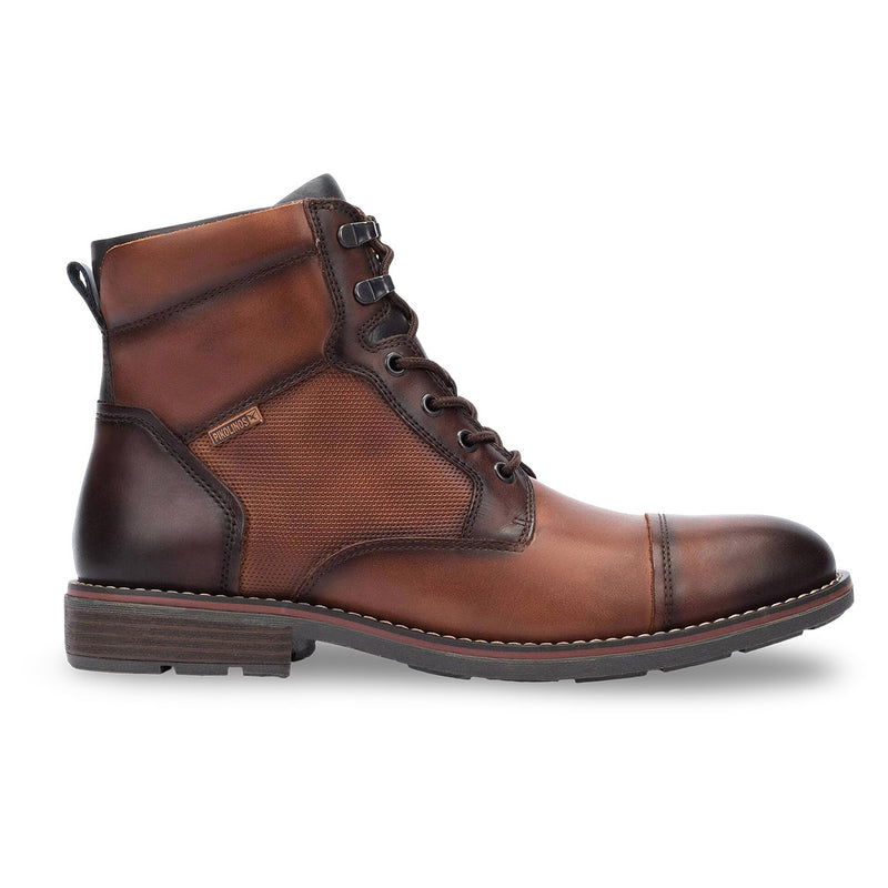 Route 21 Men's 6-Eyelet Ankle Boots - Dark Brown, Imitation Nubuck Leather, Size 10 US