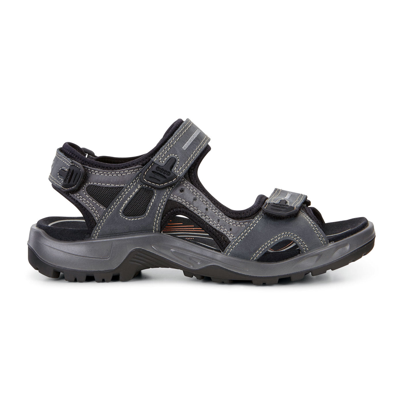 Ecco Men s Yucatan Sandal Black Mole 45