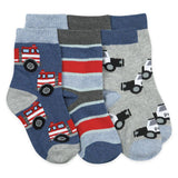 Rescue Vehicles Crew Socks 3 Pair Pack