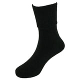 School Uniform Smooth Toe Turn Cuff Socks