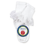 Sisters Eyelet and Fancy Lace Turn Cuff Socks 2 Pair Pack