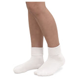 School Uniform Smooth Toe Turn Cuff Socks
