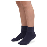 School Uniform Smooth Toe Turn Cuff Socks