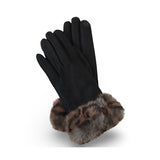 Ryan Animal Print Faux Fur Gloves