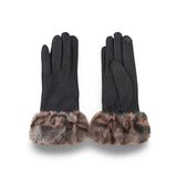 Ryan Animal Print Faux Fur Gloves