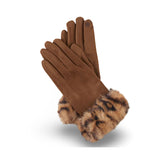 Ryan Animal Print Faux Fur Gloves