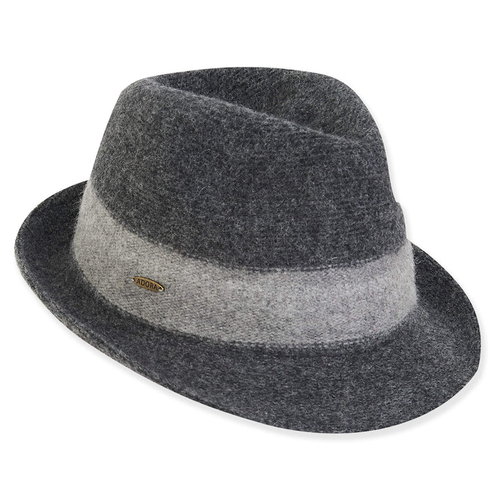 Soft Wool Fedora Grey