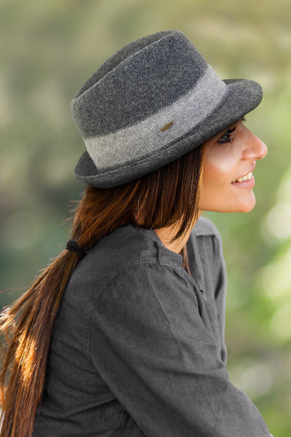 Soft Wool Fedora Grey