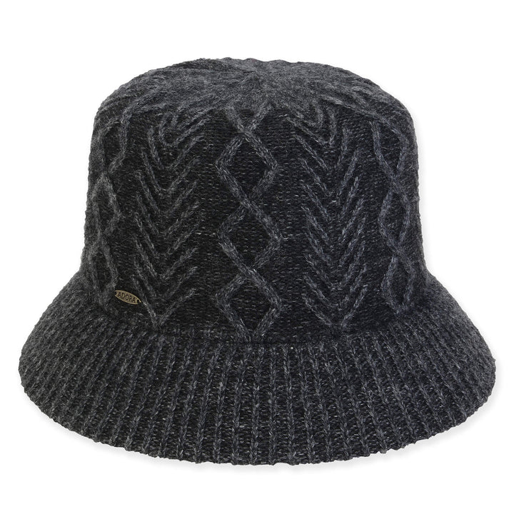 Cable Knit Bucket Cloche