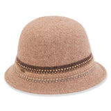 Wool Cloche with Trim