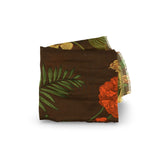 Climbing Florals Scarf Walnut