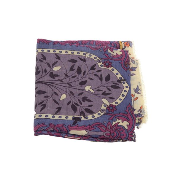 Boho Paisley Plum Scarf