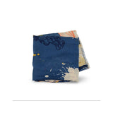 Scattered Blooms Scarf Navy
