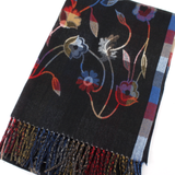 Flower Scarf Black