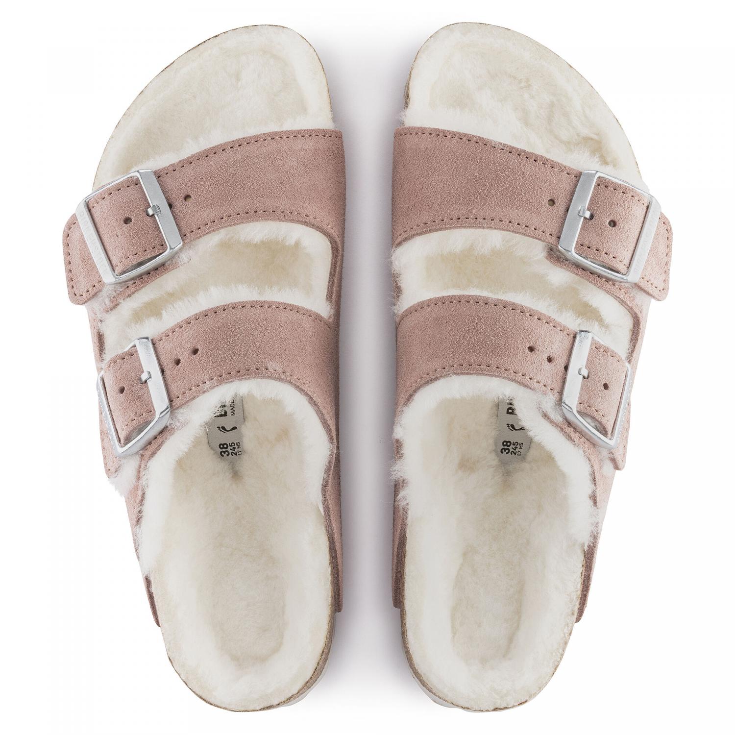 Birkenstock arizona 2024 shearling nude