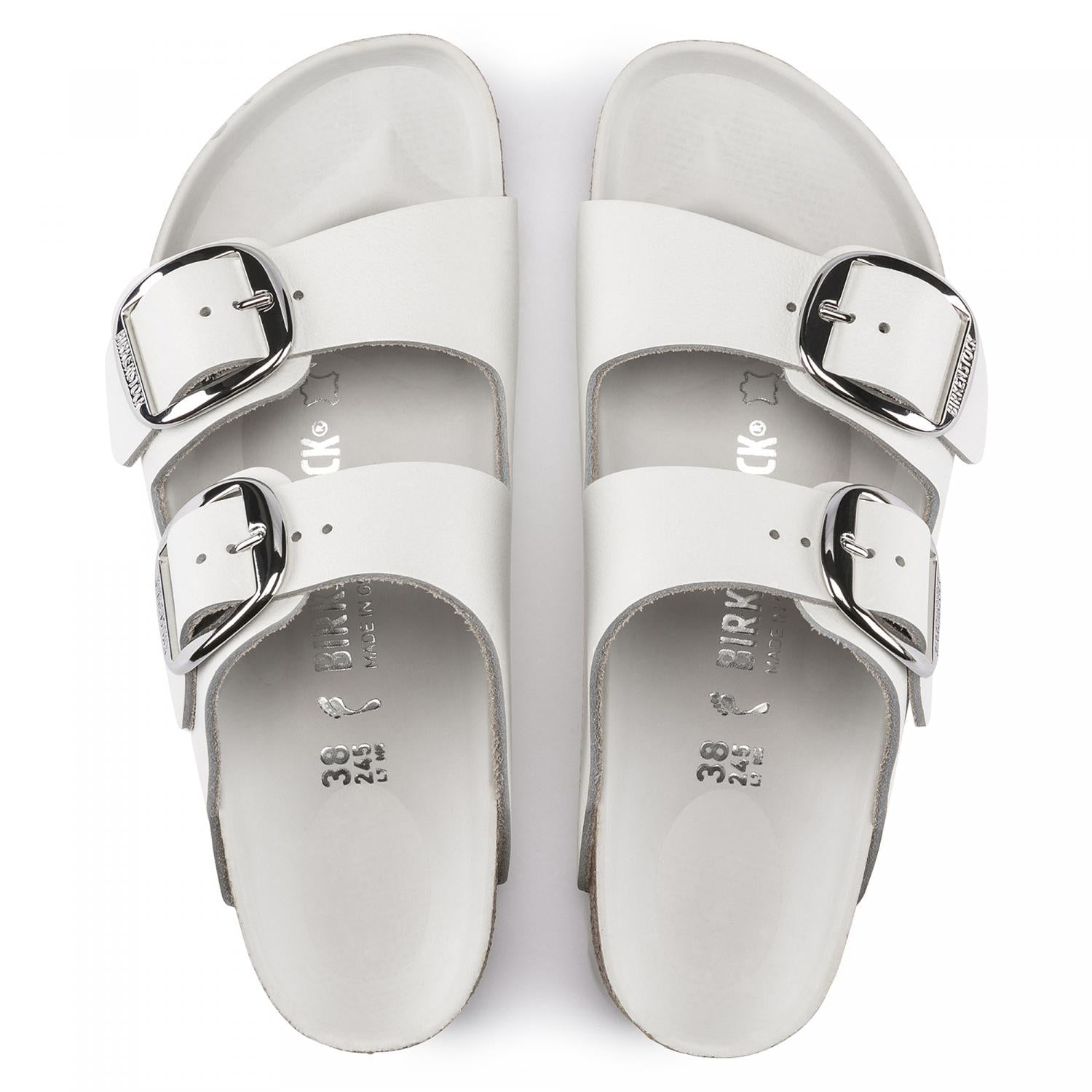Birkenstock arizona big buckle silver hotsell