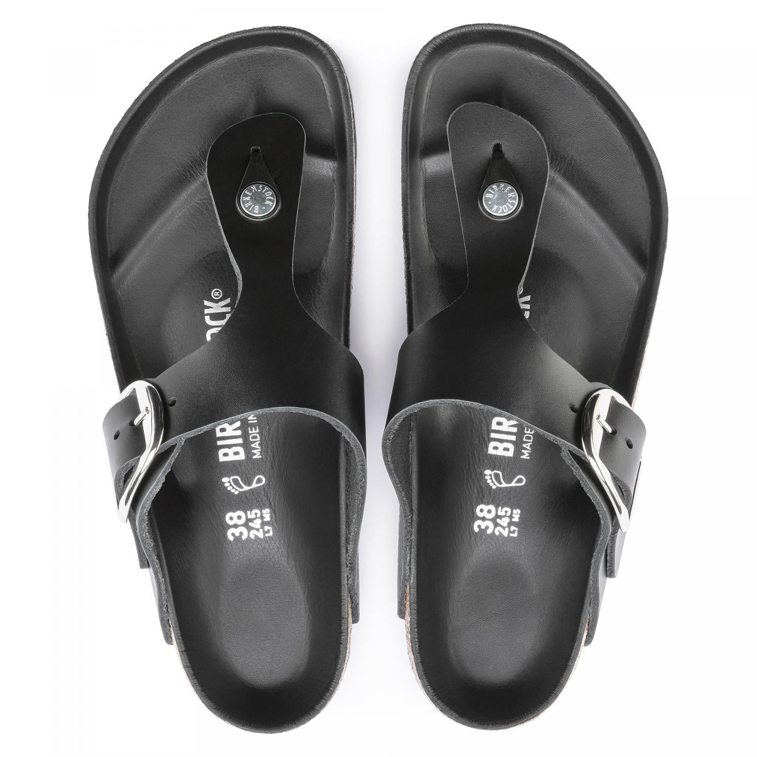 Birkenstock shops gizeh black womens