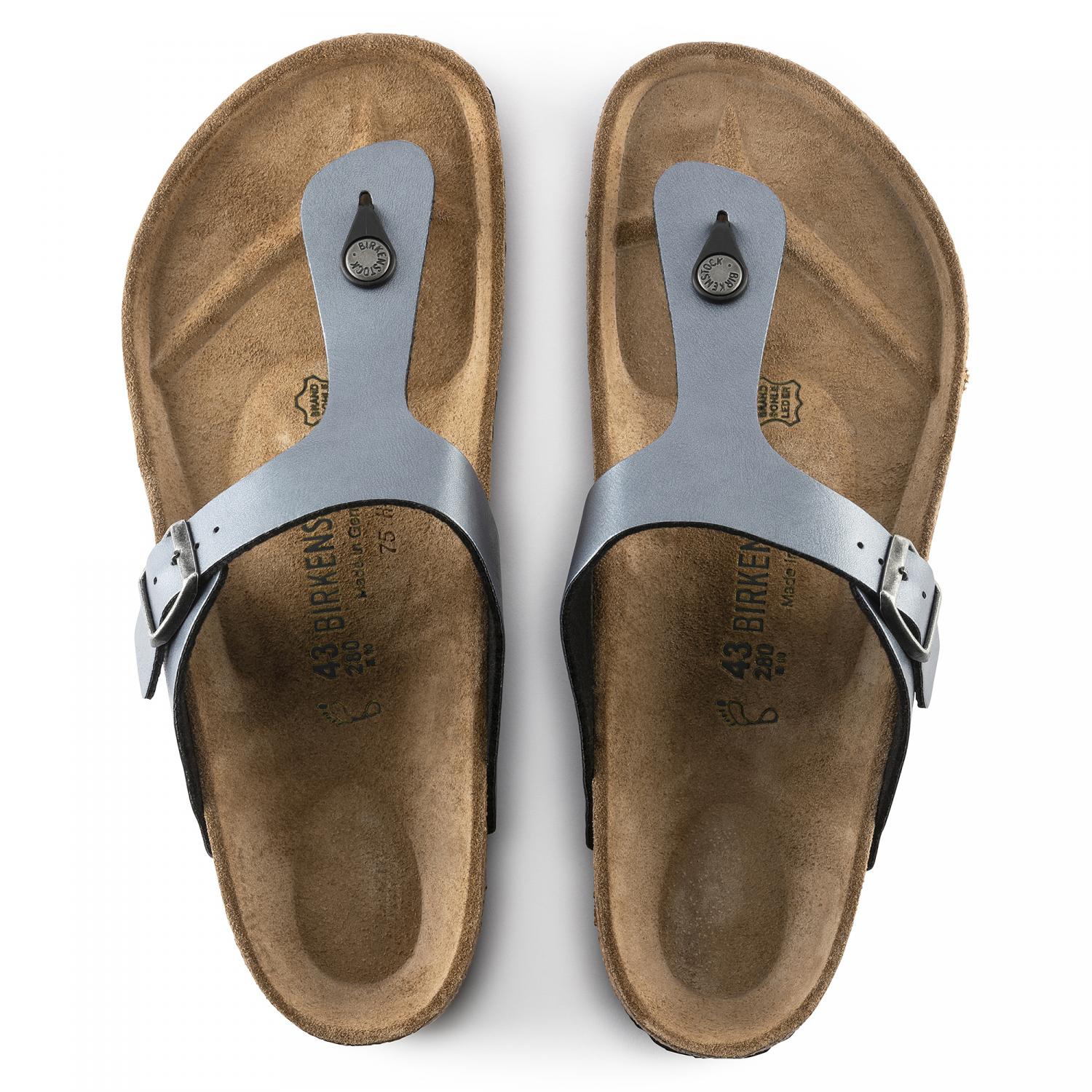 Birkenstock arizona fashion icy metallic anthracite